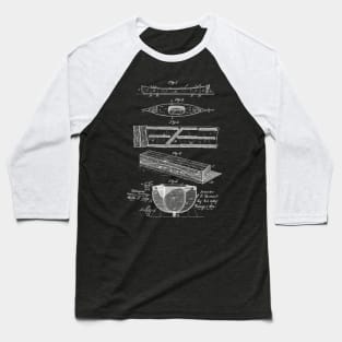 boat and method of constructing the same Vintage Patent Hand Drawing Baseball T-Shirt